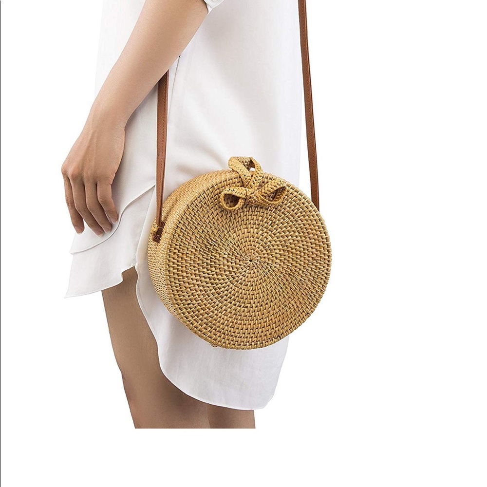 Handwoven Straw purse